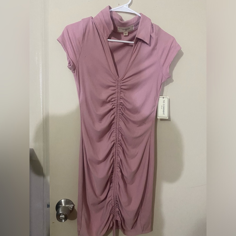 Dresses with tags brown is size s and pink size l but runs like a small